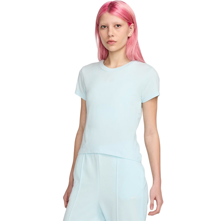 Tricou Nike W NSW NK CHLL KNT MD CRP XL Albastru deschis Femei photo 2